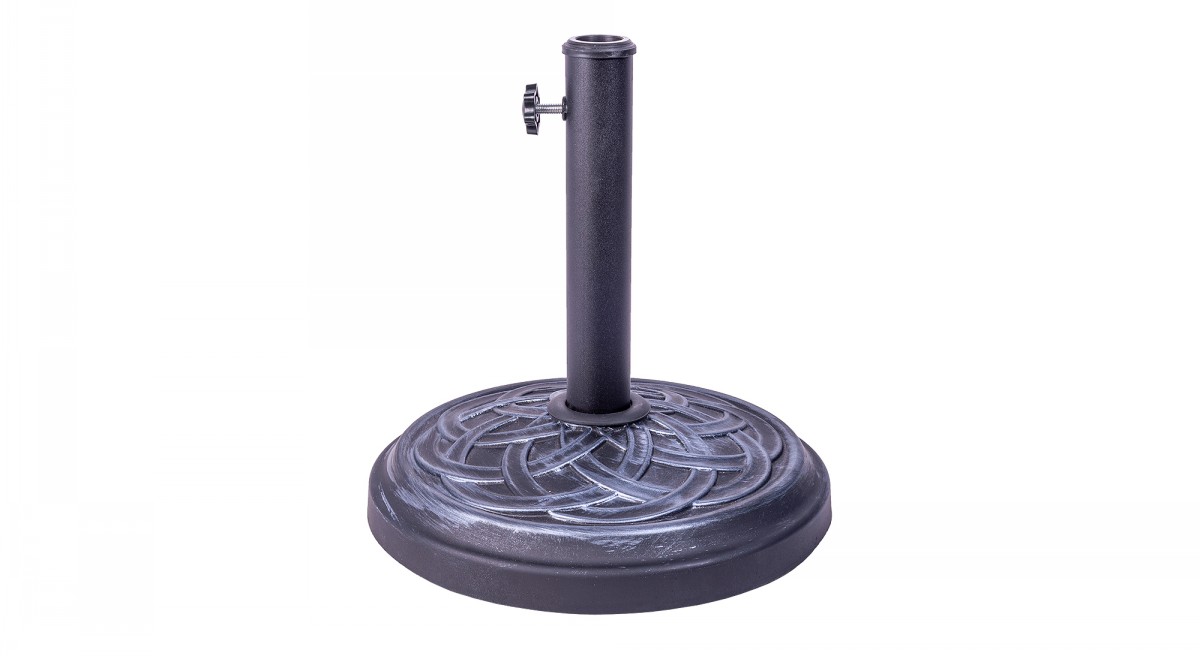 Metal Effect Parasol Base 12kg Earnshaws Fencing Centres